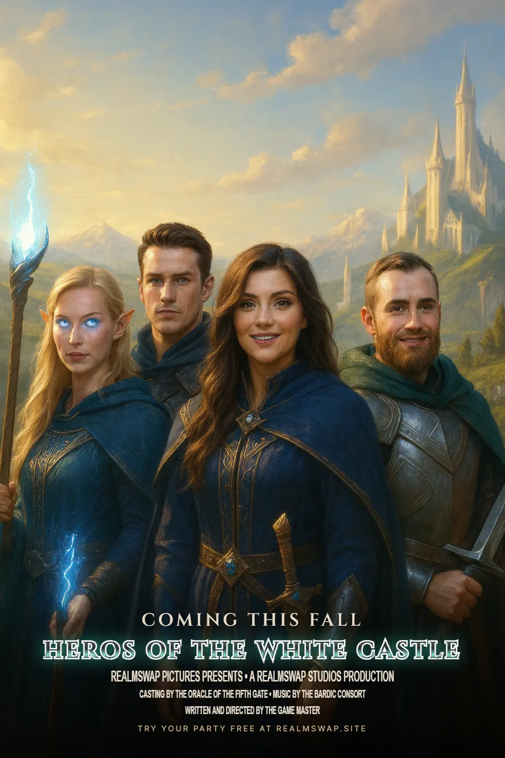 Heroes of the White Castle elven valley poster